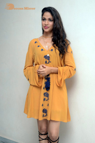 Lavanya Tripathi in a yellow dress