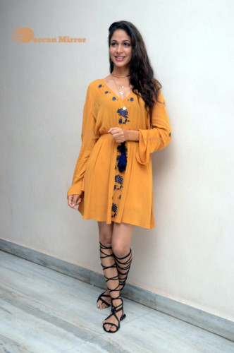 Lavanya Tripathi in a yellow dress