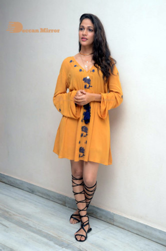Lavanya Tripathi in a yellow dress