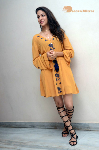 Lavanya Tripathi in a yellow dress