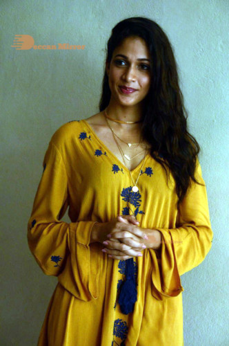 Lavanya Tripathi in a yellow dress