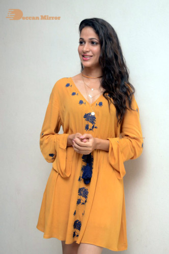 Lavanya Tripathi in a yellow dress