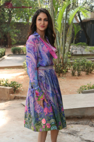 Lavanya Tripathi in a purple dress