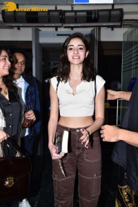 Vijay Deverakonda and Ananya Panday at Begumpet Airport in Hyderabad