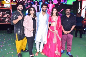 Liger Pre-Release Function attended by Vijay Deverakonda, Ananya Panday, Puri Jagannadh and Charmme Kaur