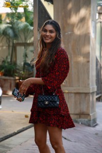 Indian Actress Lopamudra Raut in a red dress