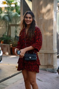 Indian Actress Lopamudra Raut in a red dress