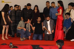 Loveyapa Trailer Launch attended by Khushi Kapoor, Junaid Khan, and Aamir Khan