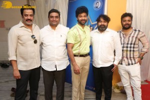 Syed Sohel and Actress Mokksha at the launch of their movie Lucky Lakshman