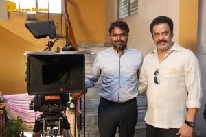 Syed Sohel and Actress Mokksha at the launch of their movie Lucky Lakshman