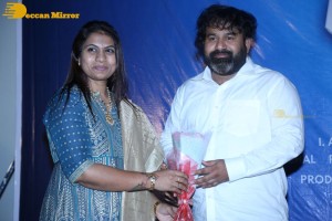 Syed Sohel and Actress Mokksha at the launch of their movie Lucky Lakshman