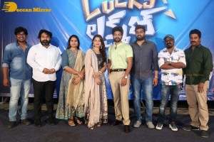 Syed Sohel and Actress Mokksha at the launch of their movie Lucky Lakshman