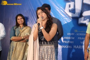 Syed Sohel and Actress Mokksha at the launch of their movie Lucky Lakshman