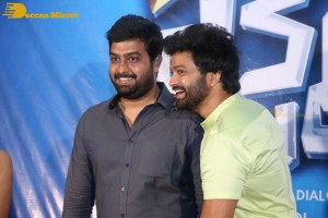 Syed Sohel and Actress Mokksha at the launch of their movie Lucky Lakshman