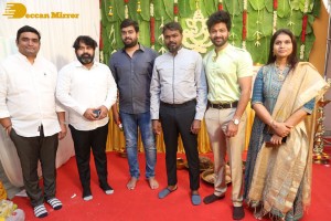 Syed Sohel and Actress Mokksha at the launch of their movie Lucky Lakshman