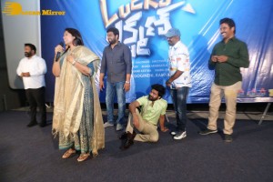 Syed Sohel and Actress Mokksha at the launch of their movie Lucky Lakshman