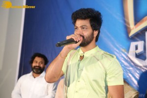 Syed Sohel and Actress Mokksha at the launch of their movie Lucky Lakshman