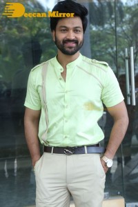 Syed Sohel and Actress Mokksha at the launch of their movie Lucky Lakshman