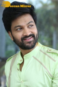 Syed Sohel and Actress Mokksha at the launch of their movie Lucky Lakshman