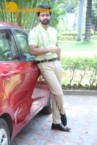 Syed Sohel and Actress Mokksha at the launch of their movie Lucky Lakshman