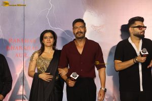 Maa Trailer Launch attended by Kajol, Ajay Devgn, and Madhavan
