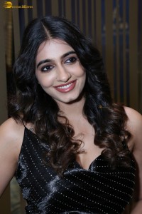 actress Maanasa Choudhary in a sleeveless black dress