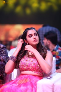 actress Maanasa Choudhary beautiful in a pink lehenga choli dress at a movie event