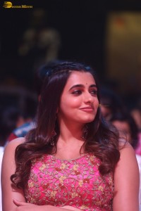 actress Maanasa Choudhary beautiful in a pink lehenga choli dress at a movie event