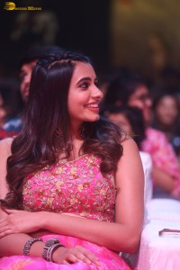 actress Maanasa Choudhary beautiful in a pink lehenga choli dress at a movie event