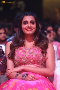 actress Maanasa Choudhary beautiful in a pink lehenga choli dress at a movie event