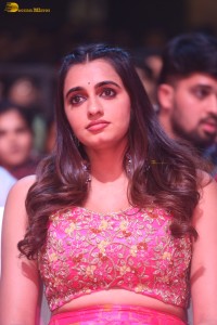 actress Maanasa Choudhary beautiful in a pink lehenga choli dress at a movie event