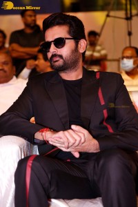 Macherla Niyojakavargam Pre-Release Function attended by Nithin and Krithi Shetty