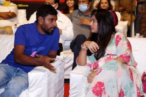 Macherla Niyojakavargam Pre-Release Function attended by Nithin and Krithi Shetty