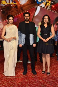Macherla Niyojakavargam trailer launch attended by Nithin, Catherine Tresa and Krithi Shetty