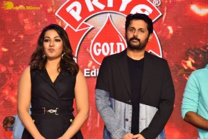 Macherla Niyojakavargam trailer launch attended by Nithin, Catherine Tresa and Krithi Shetty