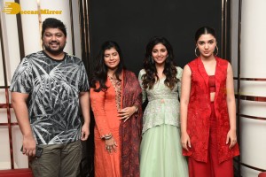 Ra Ra Reddy song launch from the movie Macherla Niyojakavargam lo - attended by Nithin, Anjali and Krithi Shetty