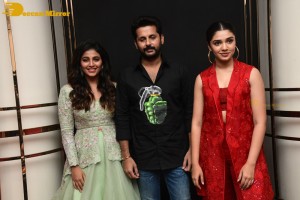 Ra Ra Reddy song launch from the movie Macherla Niyojakavargam lo - attended by Nithin, Anjali and Krithi Shetty