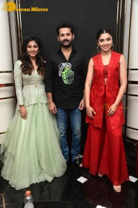 Ra Ra Reddy song launch from the movie Macherla Niyojakavargam lo - attended by Nithin, Anjali and Krithi Shetty