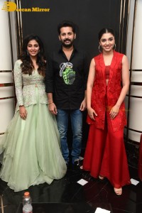 Ra Ra Reddy song launch from the movie Macherla Niyojakavargam lo - attended by Nithin, Anjali and Krithi Shetty