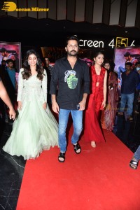 Ra Ra Reddy song launch from the movie Macherla Niyojakavargam lo - attended by Nithin, Anjali and Krithi Shetty