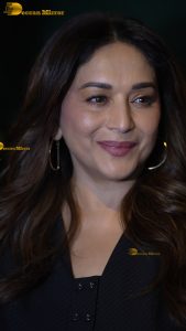 actress madhuri dixit gorgeous in a black dress