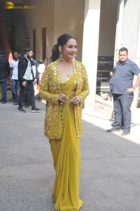 actress Madhuri Dixit gorgeous in a yellow dress