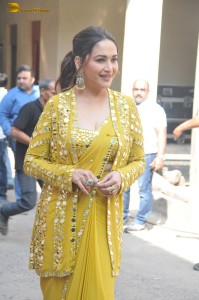 actress Madhuri Dixit gorgeous in a yellow dress