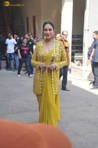 actress Madhuri Dixit gorgeous in a yellow dress