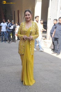 actress Madhuri Dixit gorgeous in a yellow dress