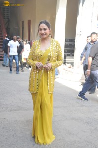 actress Madhuri Dixit gorgeous in a yellow dress