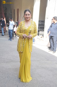 actress Madhuri Dixit gorgeous in a yellow dress