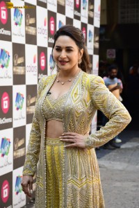 bollywood actress Madhuri Dixit beautiful in a green dress