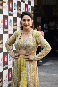 bollywood actress Madhuri Dixit beautiful in a green dress