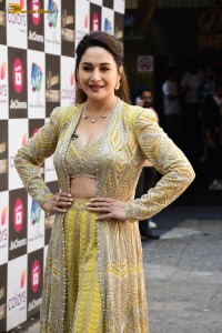 bollywood actress Madhuri Dixit beautiful in a green dress